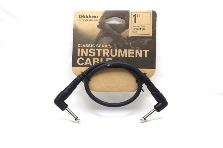 D`ADDARIO PW-CGTPRA-01 Classic Series Коммутационный кабель, угловой коннектор, 0.3м