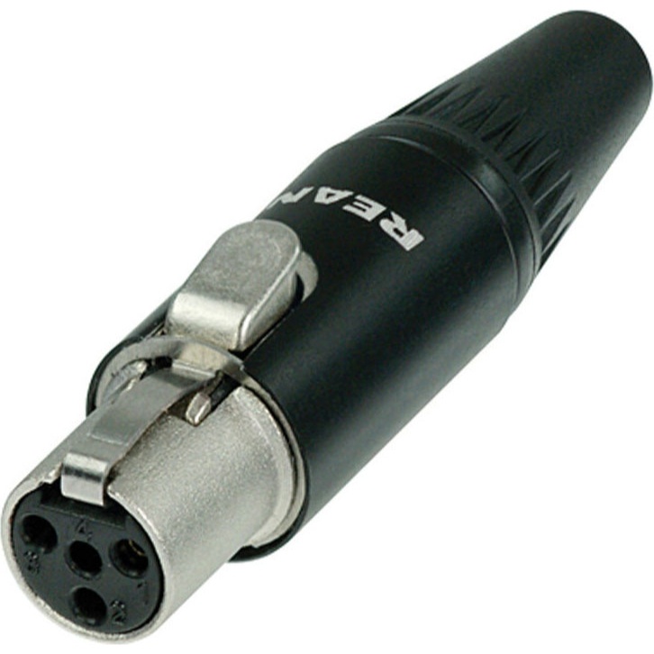 NEUTRIK (Rean) RT4FC-B кабельный разъем mini XLR female 4 контакта