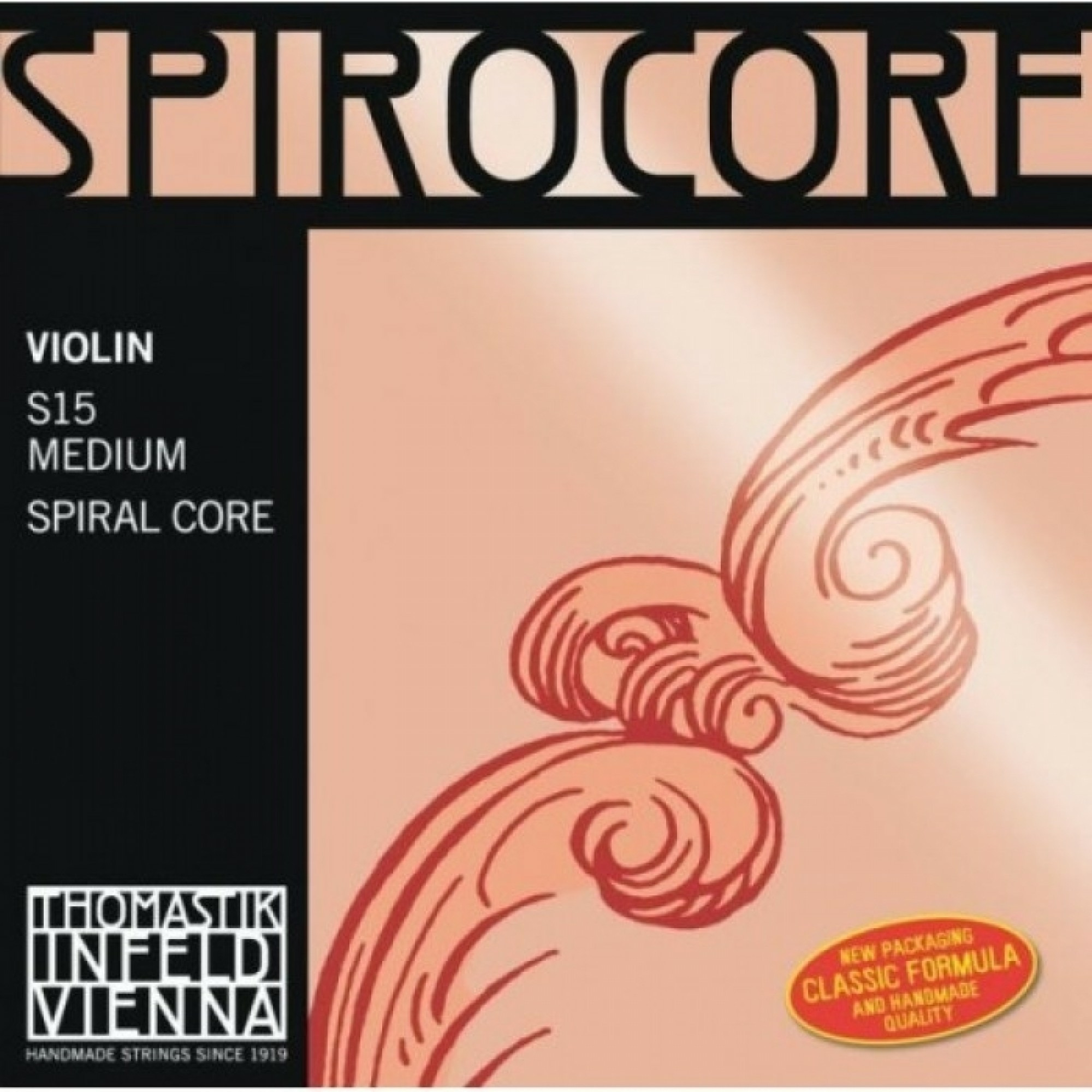 Thomastik S15 Spirocore Комплект струн для скрипки размером 4/4, среднее натяжение