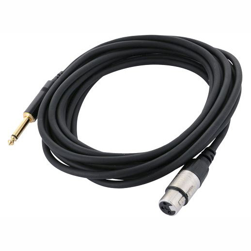 CORDIAL CCM 5 FP микрофонный кабель XLR female/джек моно 6.3мм, 5.0м, черный