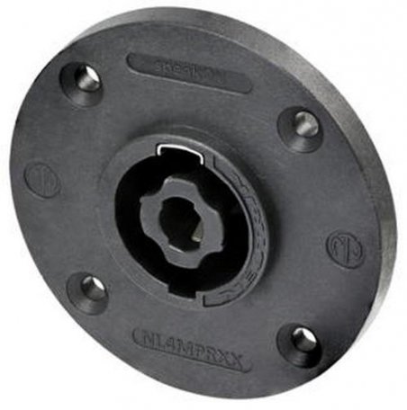 NEUTRIK NL4MPRXX панельный разъём Speakon female 4-контактный, круглый фланец
