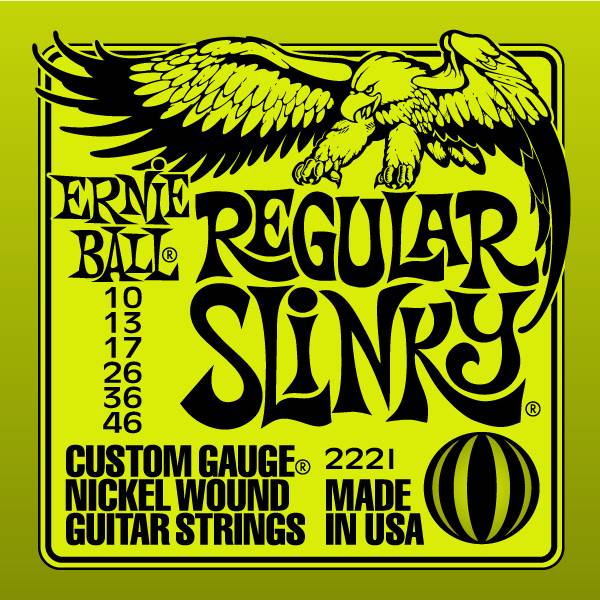 Ernie Ball 2221 Nickel Wound Slinky Regular 10-46 - Струны для электрогитары