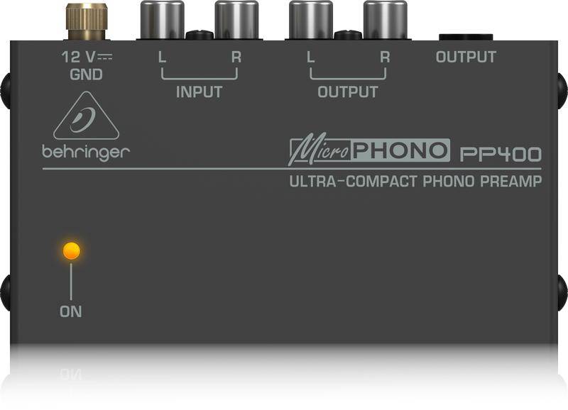 Behringer PP400 - Microphono Предусилитель-корректор для проигрывателей виниловых дисков (Phono)