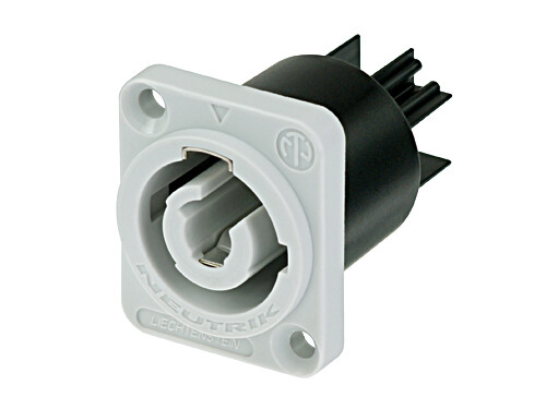 NEUTRIK NAC3MPB-1 панельный разъем PowerCon, гнездо, выходной (серый), 20A/250В