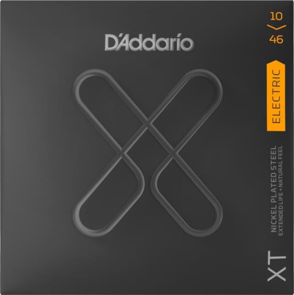 D`ADDARIO XTE1046 струны для электрогитары, серия XT, никель, калибр: 10-46, Regular Light