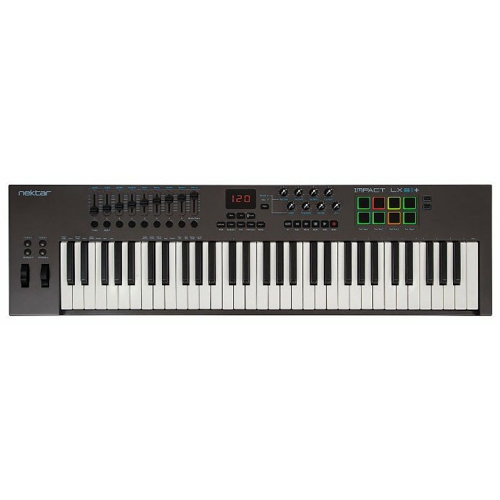 Nektar Impact LX 61+ USB MIDI клавиатура, 61 клавиша, совместимо с Mac/ PC/ iPad/ ПО Bitwig 8-Tra
