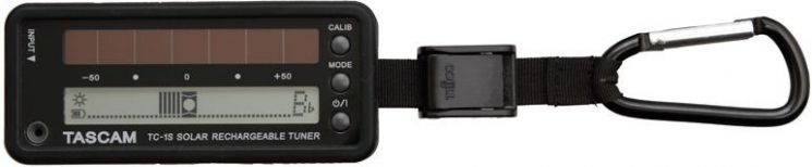 Tascam TC-1S BK  Тюнер-брелок Питание от солнечных батарей