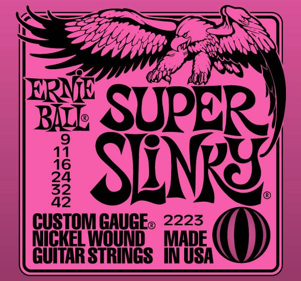 Ernie Ball 2223 Nickel Wound Slinky Super 9-42 - Струны для электрогитары