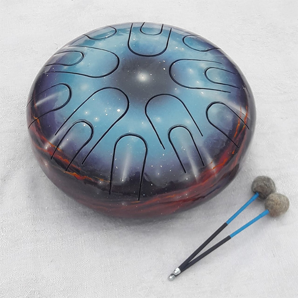 Pangooda Drums PNG-30GSG Глюкофон «Галактика» 30см, с палочками и чехлом