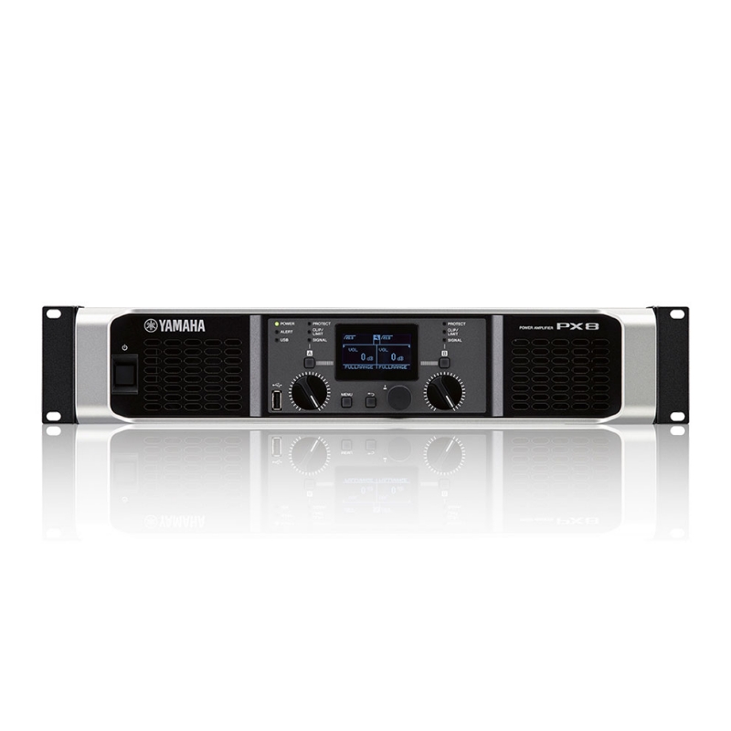 Yamaha PX8 усилитель мощности Class D 2х800 Вт/ 8 Ом, 2x1050 Вт/ 4 Ом, DSP