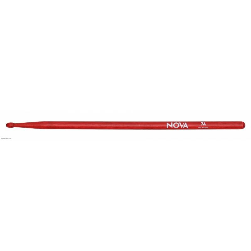 VIC FIRTH N7AR палки, орех, деревянный наконечник, цвет - красный