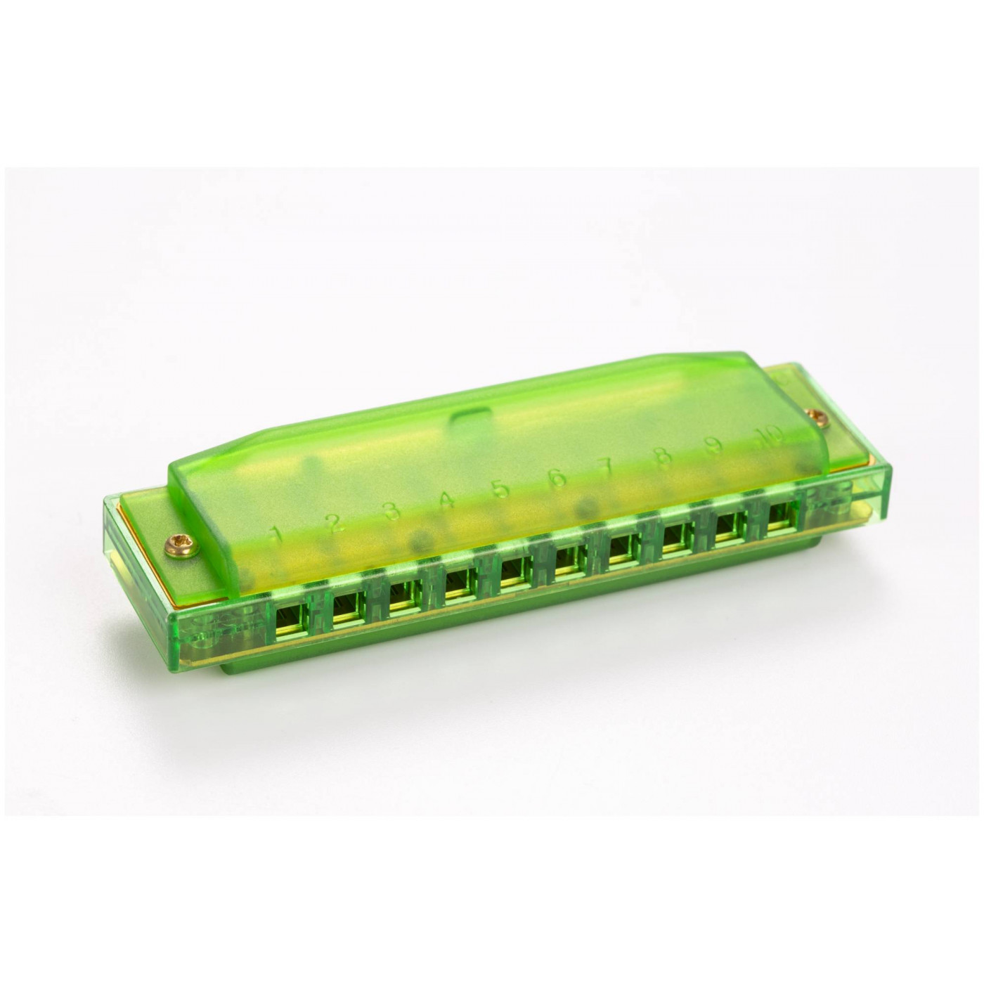 Hohner Translucent Green (M1110G) - губная гармоника детская, прозрачная зеленая