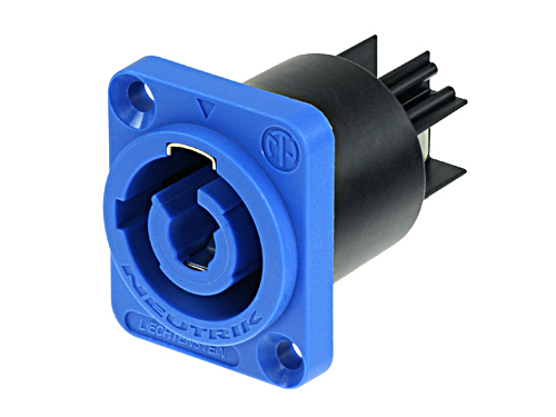 NEUTRIK NAC3MPA-1 панельный разъем PowerCon, входной (синий), 20A/250В