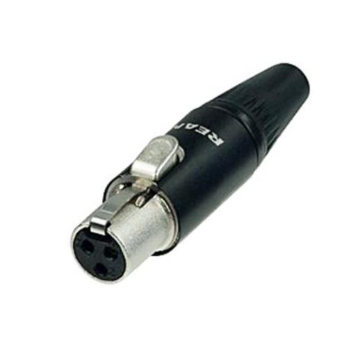 NEUTRIK (Rean) RT3FC-B кабельный разъем mini XLR female 3 контакта