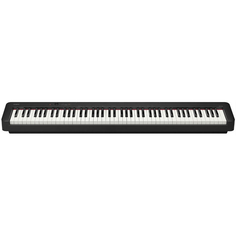 CASIO CDP-S110BK цифровое фортепиано, 88 клавиш, 64 полифония, 10 тембров, вес 10,5 кг