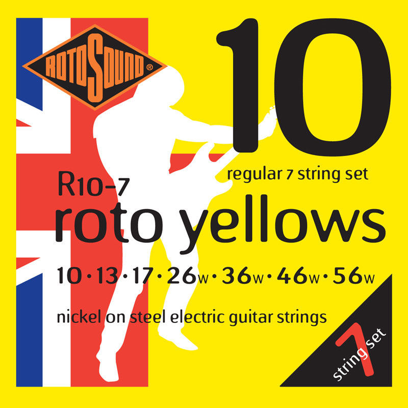 ROTOSOUND R 10-7  ELECTRIC GUITAR STRINGS, ROTOS (010 - 056)