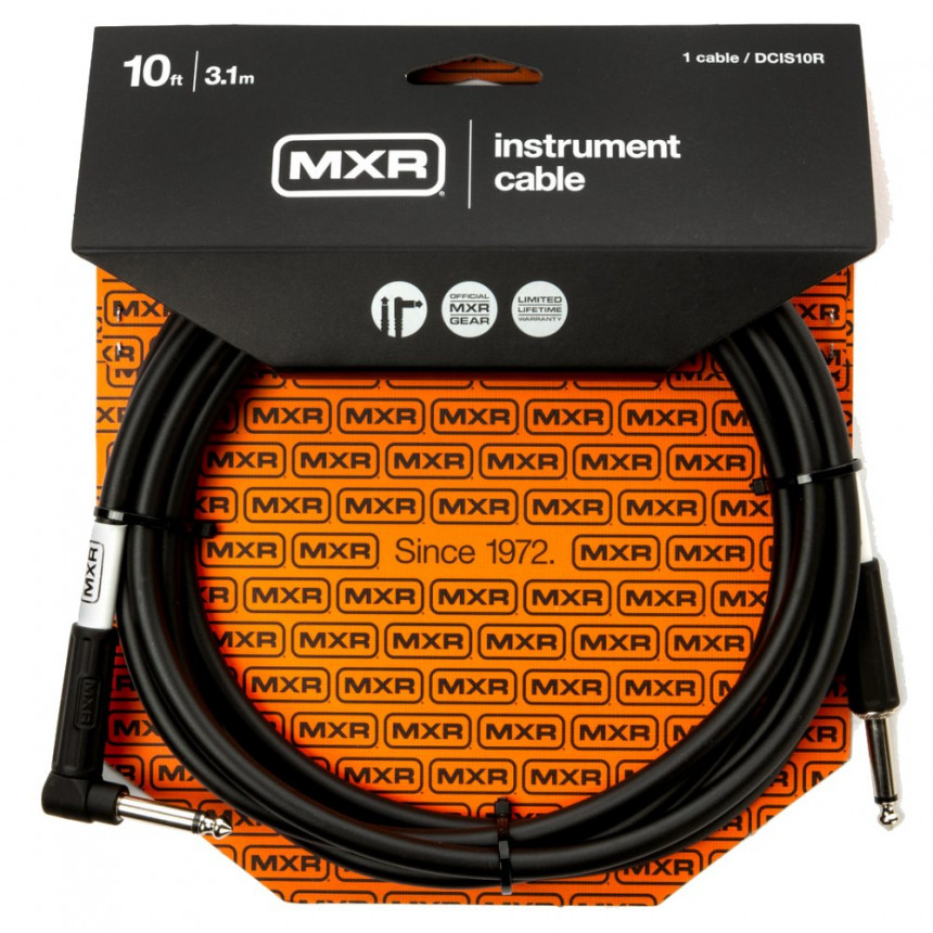 Dunlop DCIS10R MXR Кабель инструментальный, прямой/угловой, 3м