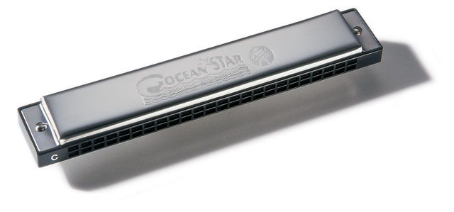 Hohner Ocean Star C (M254001) губная гармошка тремоло, С. 24/24 отверстия, 48 язычков