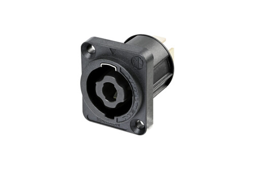 NEUTRIK NL4MPXX панельный разъём Speakon male 4-контактный, квадратный фланец