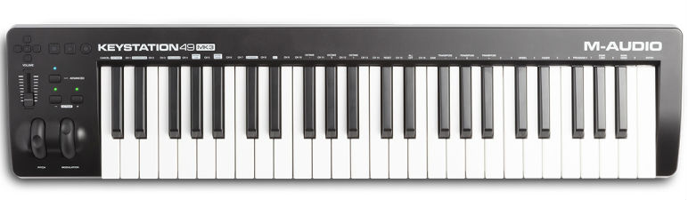 M-Audio Keystation 49 MK3 4-октавная (49 клавиш) динамическая USB-MIDI клавиатура, программируемый ф