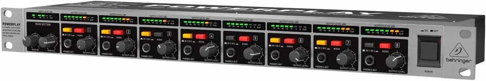 Behringer HA8000 V2 - 8-канальный распределительный усилитель для наушников