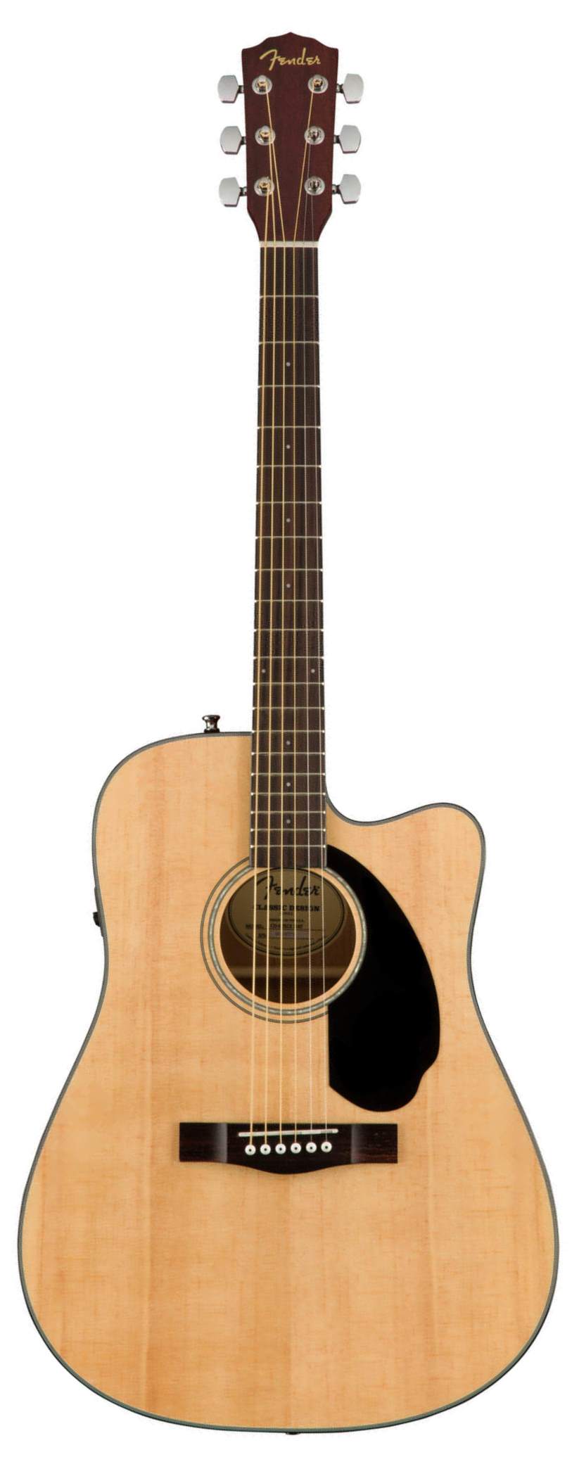 FENDER CD-60SCE Dread Nat WN электроакустическая гитара, топ - массив ели, цвет натуральный