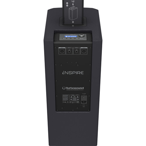Turbosound IP1000 V2 модульная аудио колонна 1000Вт, НЧ-2х8', ВЧ-9х2,75', Bluetooth