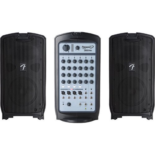 FENDER PASSPORT 300 PRO активная система, цифр. проц. эфф., усилитель 300W, 6-ти канальный микшер -