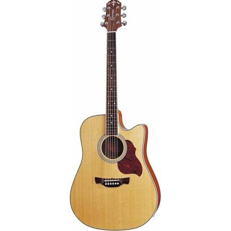 CRAFTER DE-6/NС + Чехол - электроакустическая гитара Дредноут - SolidTop-ель, корпус-махагон