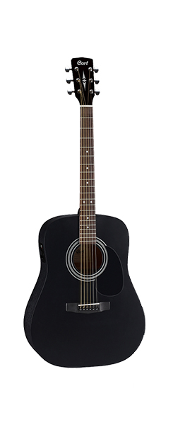 CORT AD810E-BKS Электро-акустическая гитара, цвет черный, верхняя дека - ель