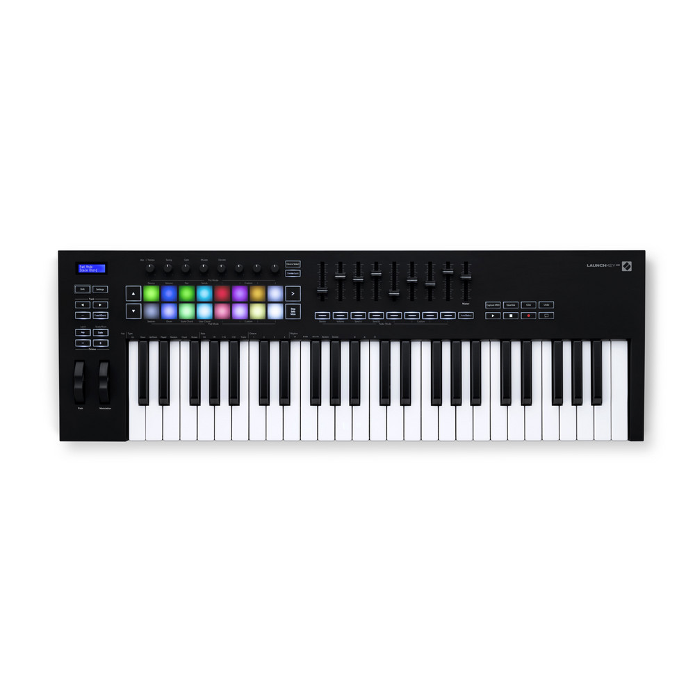 Novation Launchkey 49 MK3 миди-клавиатура, 49 клавиш, Pitch/Mod контроллеры, полноцветные пэды