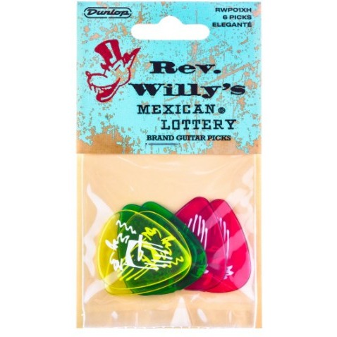 Dunlop RWP01XH Rev. Willy's Mexican Lottery Медиаторы 6шт, очень толстые