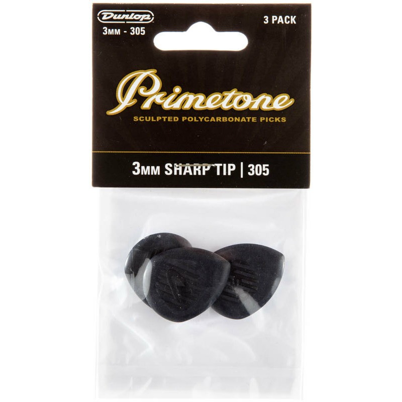 Dunlop 477P305 Primetone Медиаторы, 3шт, 3мм, острый кончик