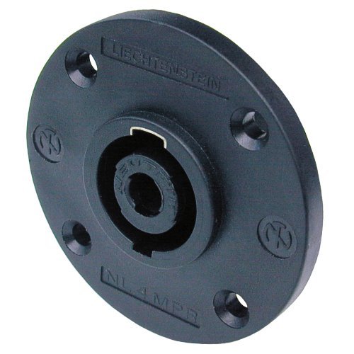 NEUTRIK NL4MPR панельный разъём Speakon female 4-контактный, круглый фланец