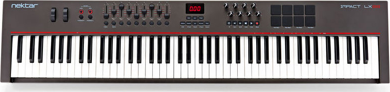Nektar Impact LX 88+ USB MIDI клавиатура, 88 клавиш, совместимо с Mac/ PC/ iPad/ ПО Bitwig 8-Trac