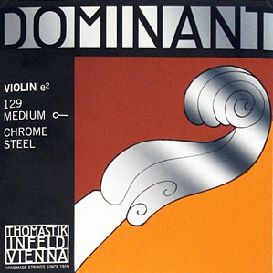 Thomastik 129 Dominant Отдельная струна Е/Ми для скрипки размером 4/4, сред. натяж, шарик