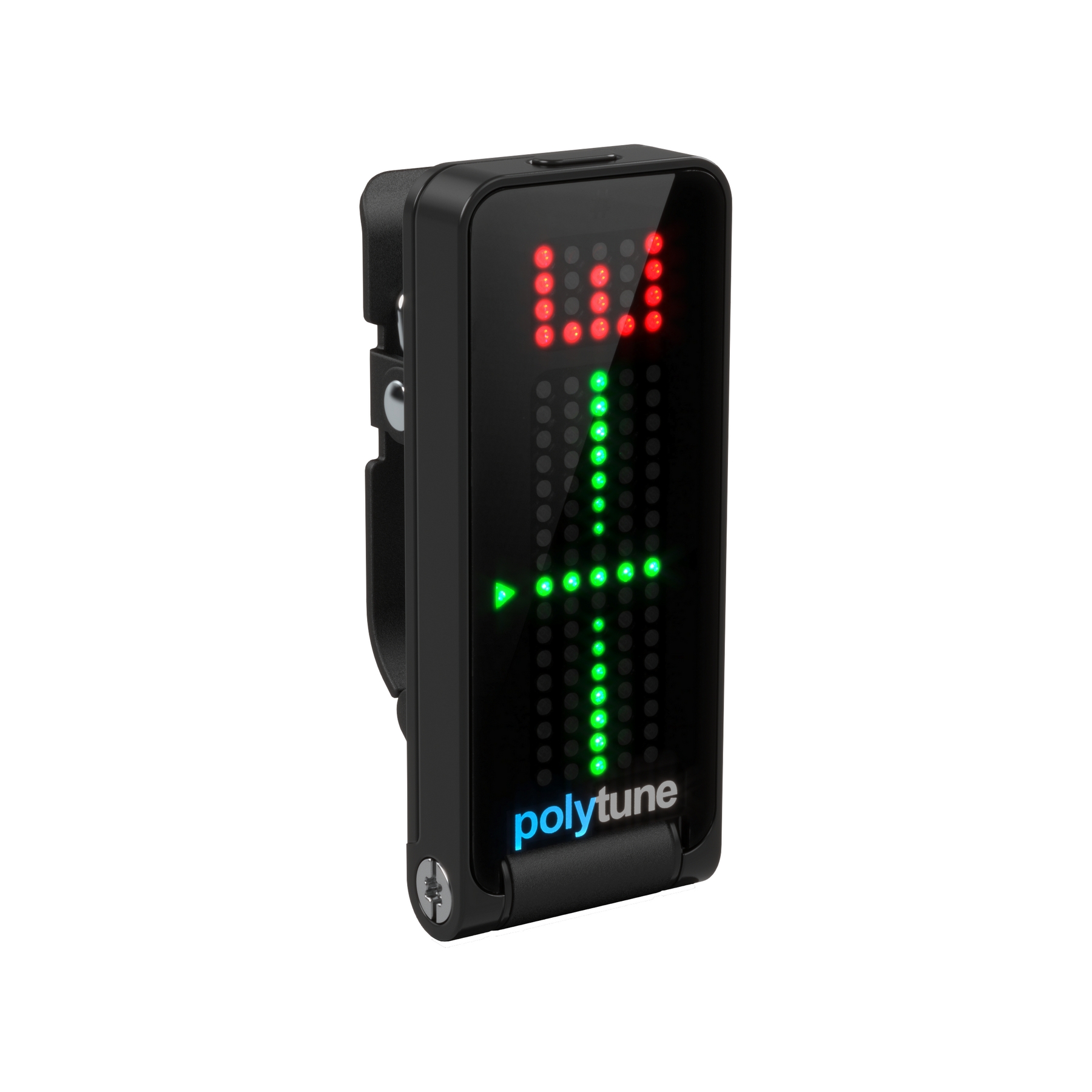 TC ELECTRONIC PolyTune Clip Black полифонический гитарный тюнер-прищепка, цвет черный