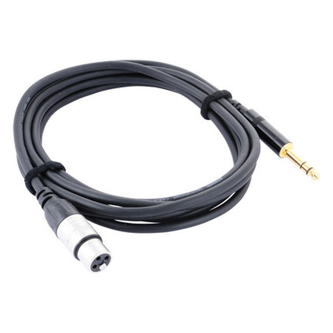 CORDIAL CFM 3 FV инструментальный кабель XLR female/джек стерео 6.3мм, 3.0м, черный
