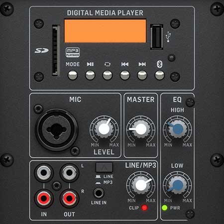 Behringer PK110A - активная акустическая система, 2-х полосная, 320 Вт, 20 Гц - 20 кГц, 90 дБ, MP3