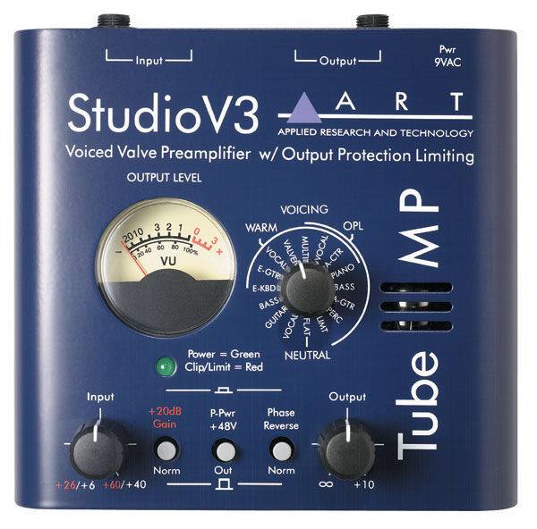 ART TUBE MP Studio V3  ламп. предус. версия `Variable Valve Voicing`. фант.48V. OPL. индик. вых. ур