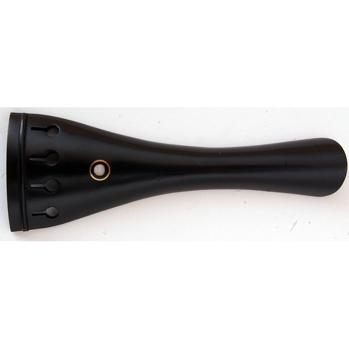 WBO VT04E-4/4 Струнодержатель для скрипки, круглый, парижский глазок. Материал - черное дерево.