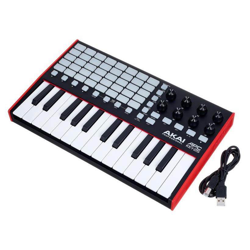 Akai PRO APC KEY 25 MK2 Миди контроллер для Ableton Live с 25 динамическими клавишами и 40 пэдами