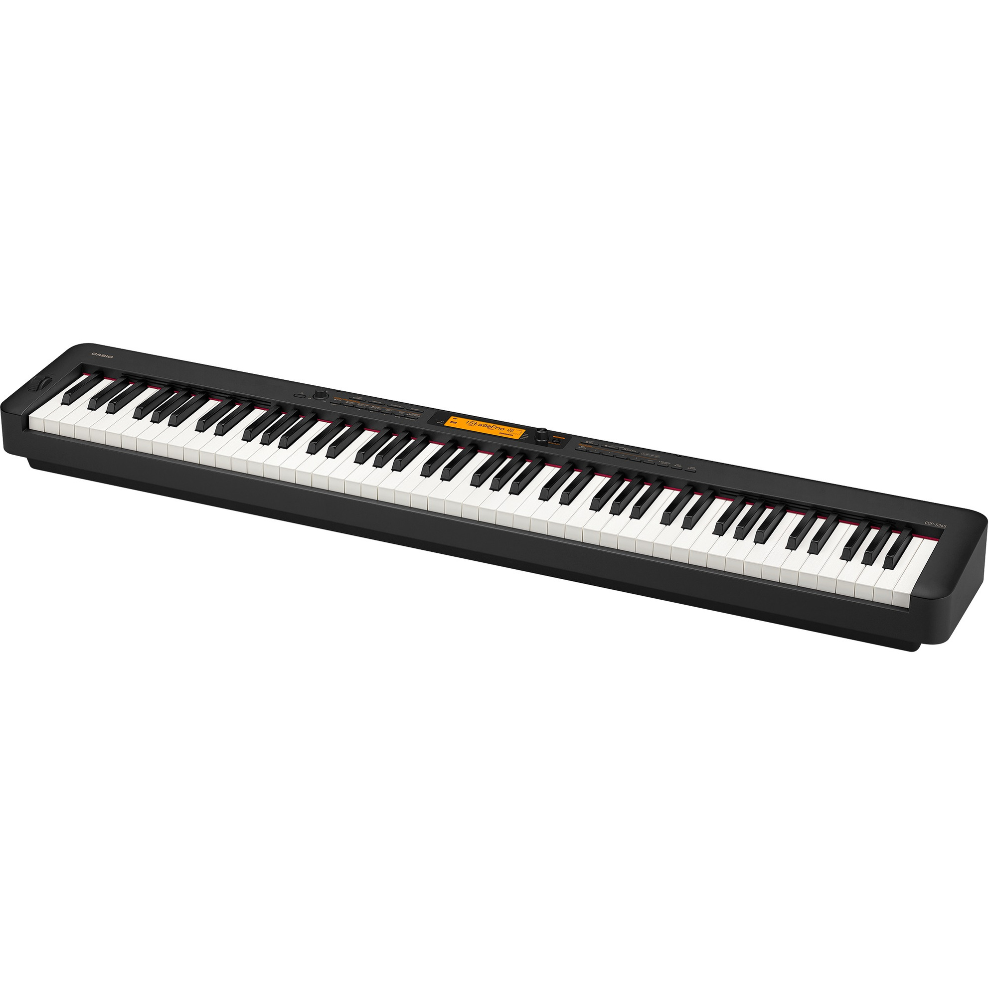 CASIO CDP-S360BK цифровое фортепиано, 88 клавиш, 128 полифония, 700 тембр, 200 стилей, вес 10,9 кг