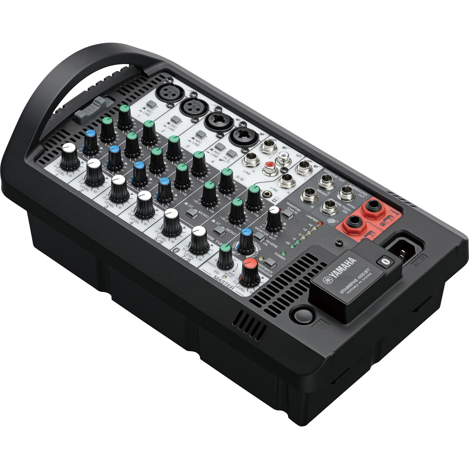 Yamaha STAGEPAS 400BT  мобильный акустический комплект 2 х 200 Вт+ микшерный пульт. Bluetooth