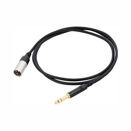 CORDIAL CFM 1.5 MV инструментальный кабель XLR male/джек стерео 6.3мм, 1.5м, черный