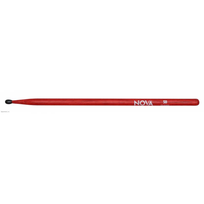 VIC FIRTH N5BNR  палки. орех. нейлоновый наконечник. красные