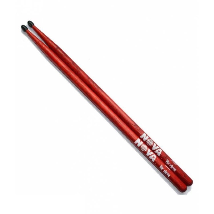 VIC FIRTH N5ANR палки, орех, нейлоновый наконечник, красные