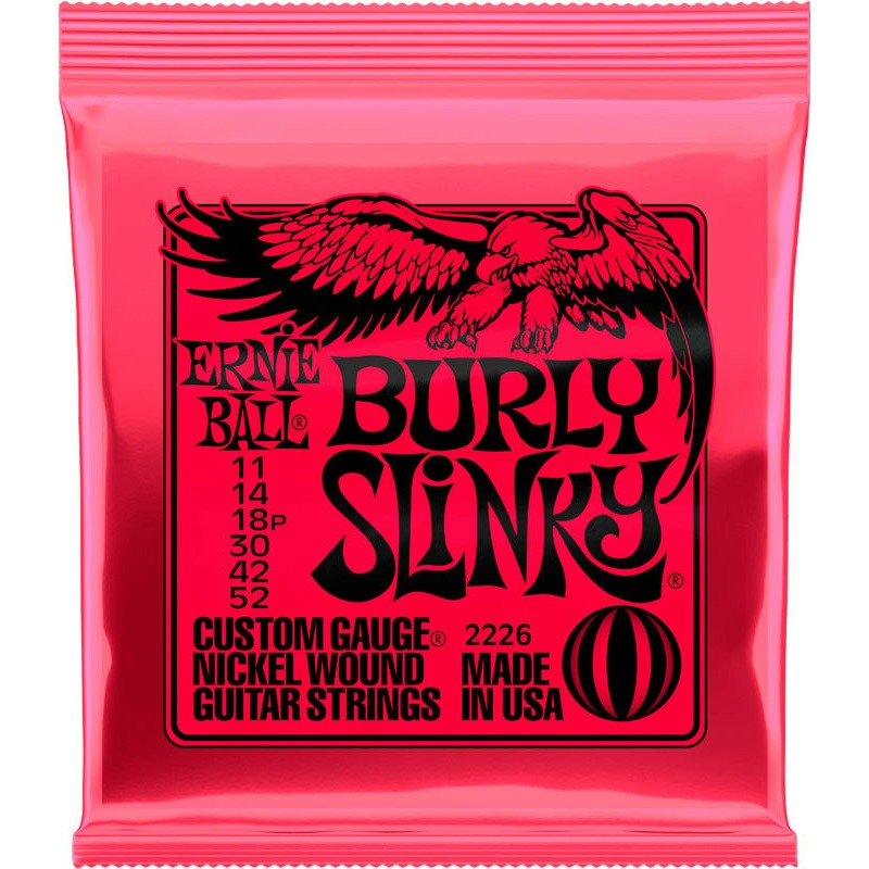 Ernie Ball 2226 Nickel Wound Slinky Burly 11-52 - Струны для электрогитары