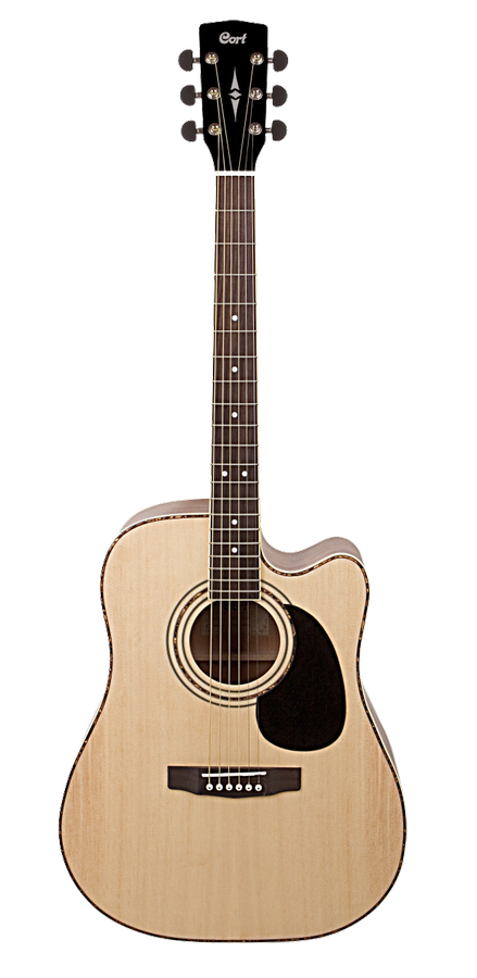 CORT AD880CE-NAT Standard Series Электро-акустическая гитара, с вырезом, цвет натуральный